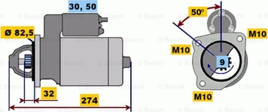 BOSCH 0 001 218 141 - Стартер autosila-amz.com