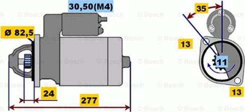 BOSCH 0 001 218 142 - Стартер autosila-amz.com