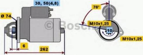 BOSCH 0001218166 - Стартер autosila-amz.com