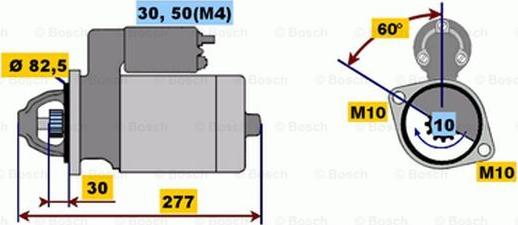 BOSCH 0 001 218 110 - Стартер autosila-amz.com