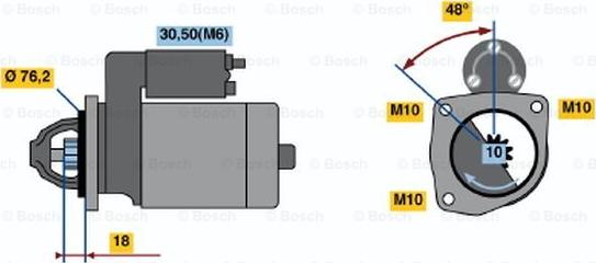 BOSCH 0 001 218 128 - Стартер autosila-amz.com