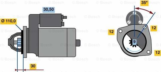 BOSCH 0 001 218 767 - Стартер autosila-amz.com