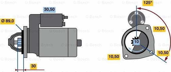 BOSCH 0 001 263 002 - Стартер autosila-amz.com