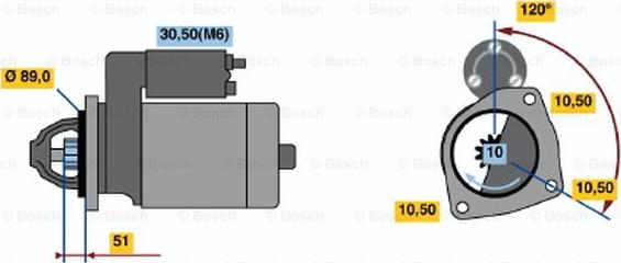 BOSCH 0 001 231 039 - Стартер autosila-amz.com