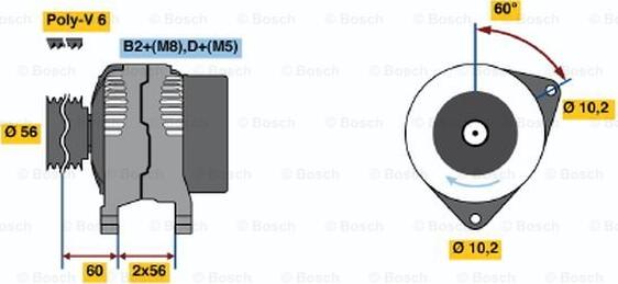 BOSCH 0 124 525 013 - Автозапчасть autosila-amz.com