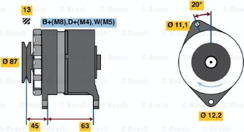 BOSCH 0 120 469 999 - Генератор autosila-amz.com