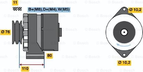 BOSCH 0 120 469 960 - Генератор autosila-amz.com