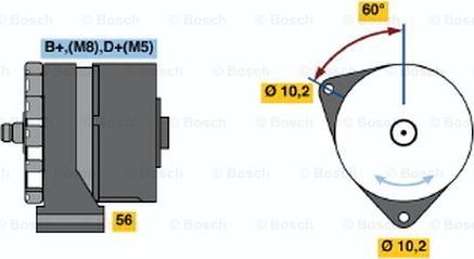 BOSCH 0 120 469 590 - Генератор autosila-amz.com