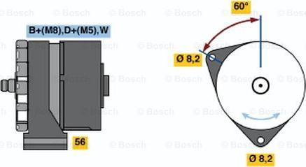 BOSCH 0 986 041 840 - Генератор autosila-amz.com