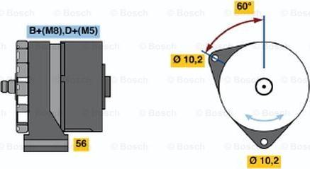 BOSCH 0 120 469 588 - Генератор autosila-amz.com