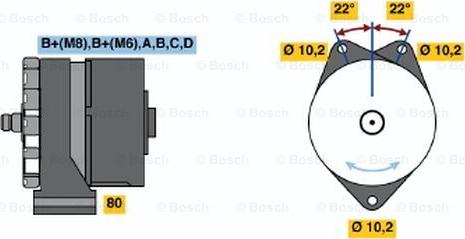 BOSCH 0 120 469 692 - Генератор autosila-amz.com