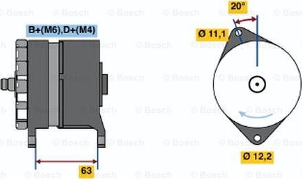 BOSCH 0 120 469 634 - Генератор autosila-amz.com