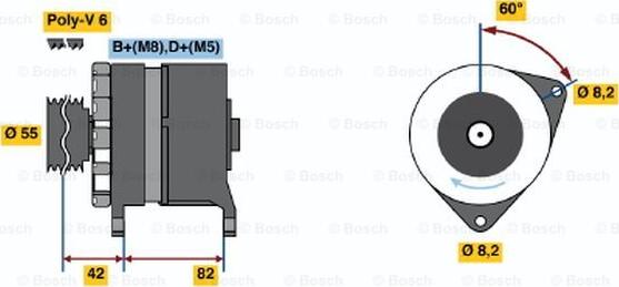 BOSCH 0 120 469 017 - Генератор autosila-amz.com