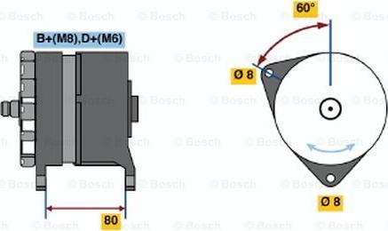 BOSCH 0 120 469 878 - Генератор autosila-amz.com