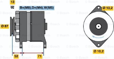 BOSCH 0 120 468 094 - Генератор autosila-amz.com