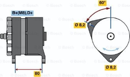 BOSCH 0 120 468 042 - Генератор autosila-amz.com