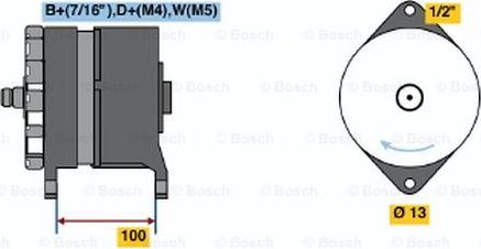 BOSCH 0 120 468 028 - Генератор autosila-amz.com