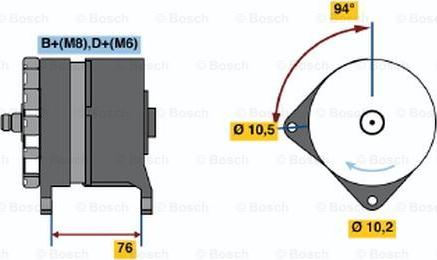 BOSCH 0 120 468 102 - Генератор autosila-amz.com