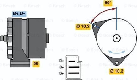 BOSCH 0 120 489 935 - Генератор autosila-amz.com