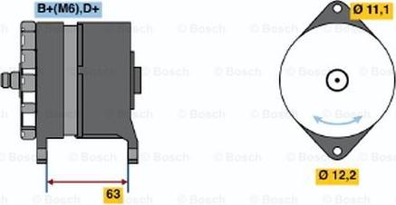 BOSCH 0 120 489 106 - Генератор autosila-amz.com