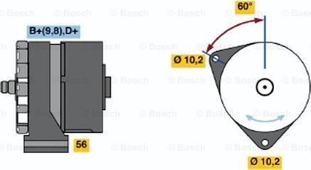 BOSCH 0 120 489 356 - Генератор autosila-amz.com