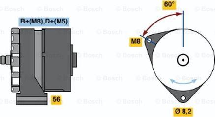 BOSCH 0 120 489 362 - Генератор autosila-amz.com