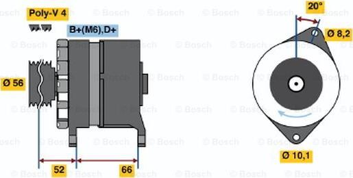 BOSCH 0 120 489 259 - Генератор autosila-amz.com