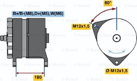 BOSCH 0 986 037 420 - Генератор autosila-amz.com