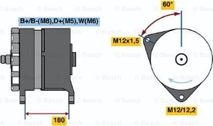 BOSCH 0 120 689 574 - Генератор autosila-amz.com