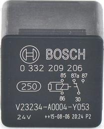 BOSCH 0 332 209 206 - Реле, ABS autosila-amz.com