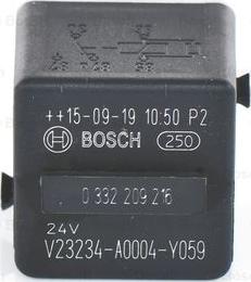 BOSCH 0 332 209 216 - Реле электромагнитное 24V 5-ти контактное (30A) BOSCH autosila-amz.com