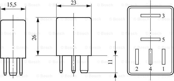 BOSCH 0 332 207 300 - реле универсальное Opel autosila-amz.com