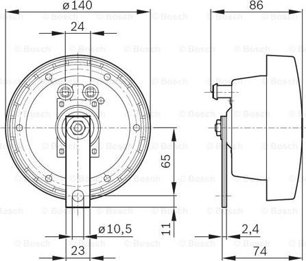 BOSCH 0 320 226 005 - Sygnal dzwiekowy rozruchu ( gl.w.db -115) zak. czesto.375 hz napiecie. autosila-amz.com