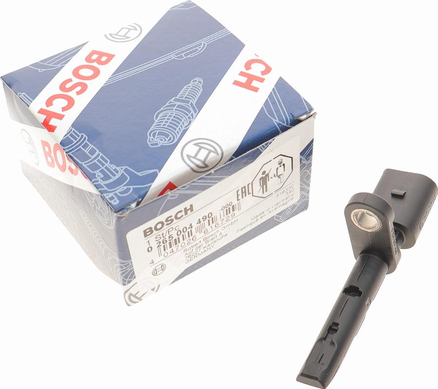 BOSCH 0 265 004 490 - Датчик ABS, частота вращения колеса autosila-amz.com