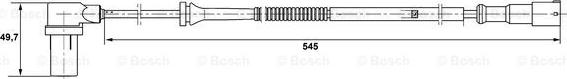 BOSCH 0 265 006 594 - Датчик ABS, частота вращения колеса autosila-amz.com