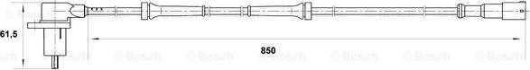 BOSCH 0 265 006 364 - Датчик ABS, частота вращения колеса autosila-amz.com