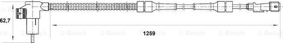 BOSCH 0 265 006 208 - Датчик ABS, частота вращения колеса autosila-amz.com