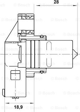 BOSCH 0 265 001 187 - Датчик импульсов, коленвал autosila-amz.com