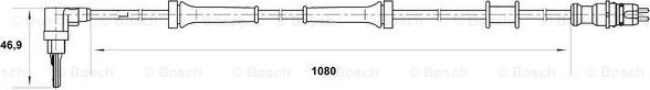 BOSCH 0 265 007 034 - Датчик ABS, частота вращения колеса autosila-amz.com