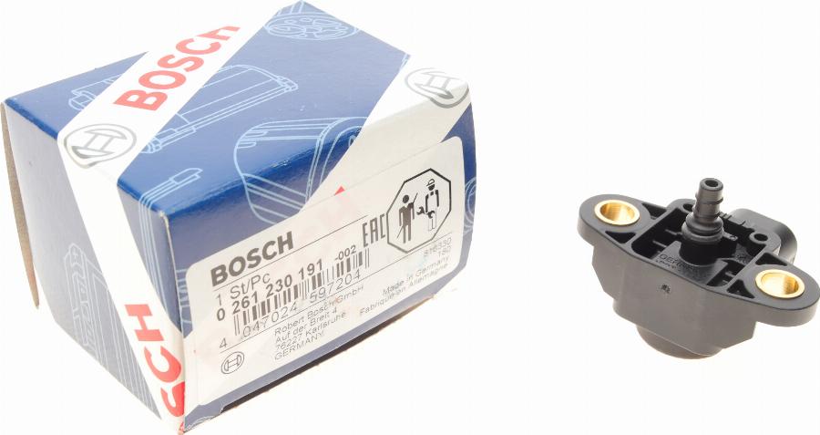 BOSCH 0 261 230 191 - Датчик, давление наддува autosila-amz.com