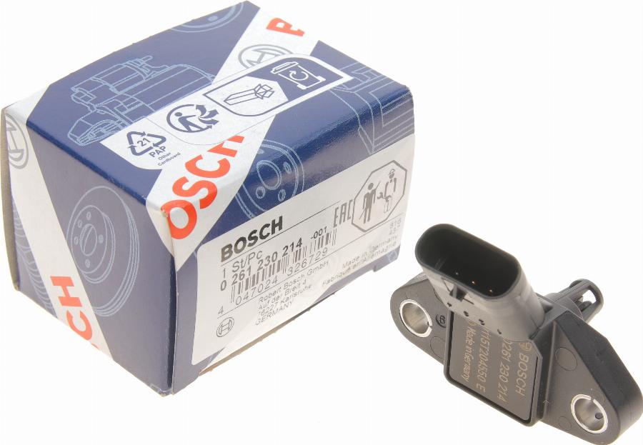 BOSCH 0 261 230 214 - Датчик, давление наддува autosila-amz.com