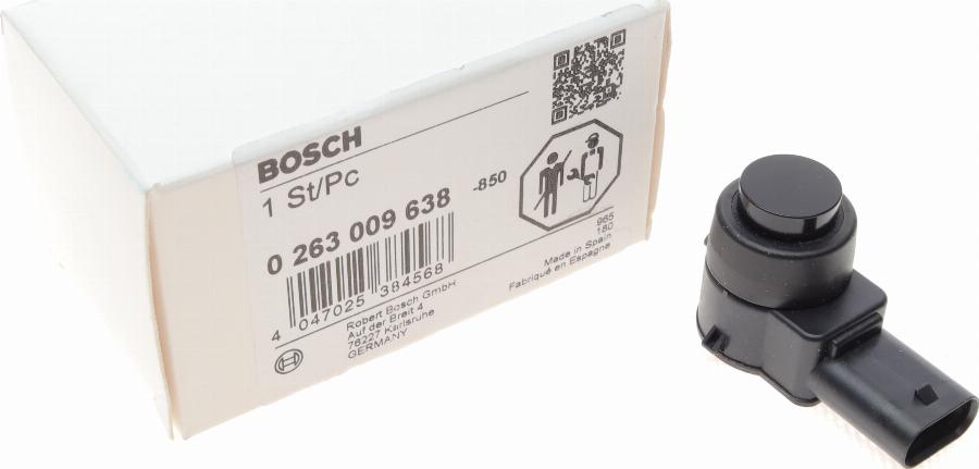 BOSCH 0 263 009 638 - Датчик, система помощи при парковке autosila-amz.com