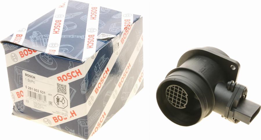 BOSCH 0 281 002 531 - Датчик потока, массы воздуха autosila-amz.com