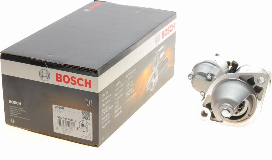 BOSCH 1 986 S01 008 - Стартер autosila-amz.com