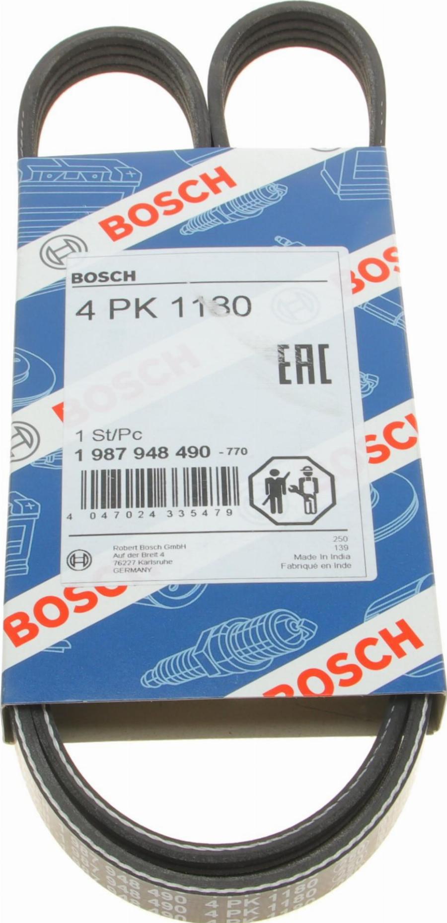 BOSCH 1 987 948 490 - Поликлиновой ремень autosila-amz.com