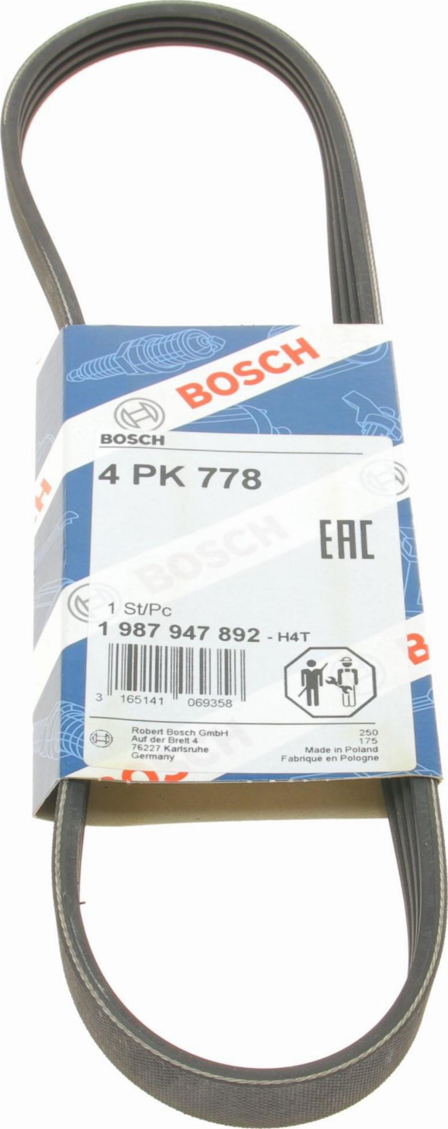 BOSCH 1 987 947 892 - Поликлиновой ремень autosila-amz.com