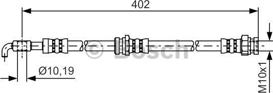 BOSCH 1 987 481 445 - Тормозной шланг autosila-amz.com