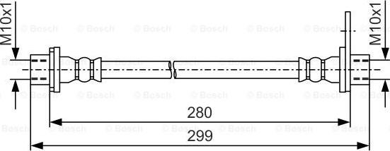 BOSCH 1 987 481 441 - Тормозной шланг autosila-amz.com