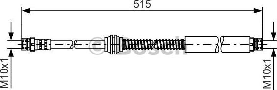 BOSCH 1 987 481 447 - Тормозной шланг autosila-amz.com