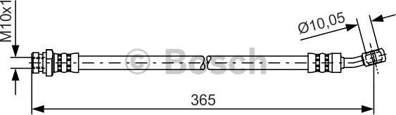 BOSCH 1987481456 - Тормозной шланг autosila-amz.com